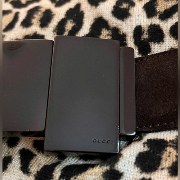 Gucci Suede Belt with Certificate of Authenticity Excellent condition - Picture 2 of 16